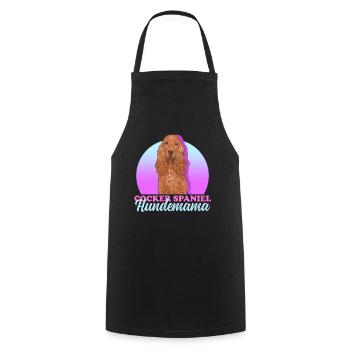 Cocker Spaniel chien maman | Cadeau Cocker Spaniel - Tablier de cuisine - noir - Devant - AI Model Male 185 dark (185cm)