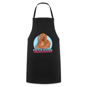 Cocker Spaniel chien maman Cocker Spaniel cadeau - Tablier de cuisine - noir - Devant - AI Model Male 185 dark (185cm)