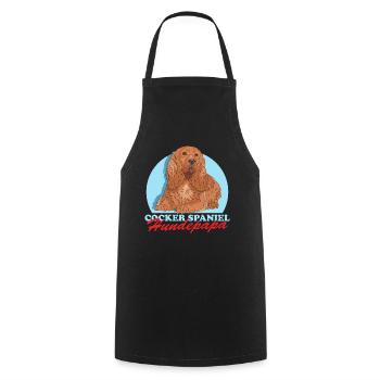 Cocker Spaniel chien papa Cocker Spaniel cadeau - Tablier de cuisine - noir - Devant - AI Model Male 185 dark (185cm)