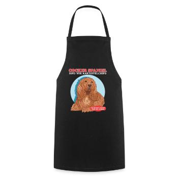 Cocker Spaniels Are Like Cocker Spaniel Gift - Cooking Apron - black - Front - AI Model Male 185 dark (185cm)