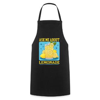 Limonade Zitronen Limonade Brause Stand Geschenk - Kochschürze - Schwarz - Vorne - AI Model Male 185 dark (185cm)