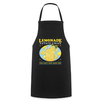 Limonade Brause Zitronen-Limonade Geschenk - Kochschürze - Schwarz - Vorne - AI Model Male 185 dark (185cm)