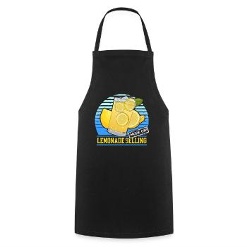 Lemonade Shower | Lemon Lemonade Gift - Cooking Apron - black - Front - AI Model Male 185 dark (185cm)