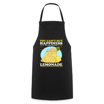Lemonade Shower | Lemon Lemonade Gift - Cooking Apron - black - Front - AI Model Male 185 dark (185cm)