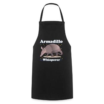 Armadillo Funny Nine-Banded Armadillo Gift - Cooking Apron - black - Front - AI Model Male 185 dark (185cm)