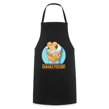 Banana Pudding Banana Pudding Gift - Cooking Apron - black - Front - AI Model Male 185 dark (185cm)