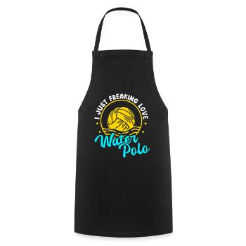 Water polo water polo player gift - Cooking Apron - black - Front - AI Model Male 185 dark (185cm)