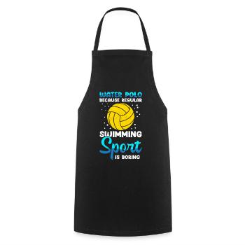 Water polo player funny water polo player gift - Cooking Apron - black - Front - AI Model Male 185 dark (185cm)