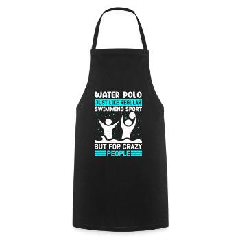 Water Polo Player Funny Water Polo Player Gifts - Cooking Apron - black - Front - AI Model Male 185 dark (185cm)