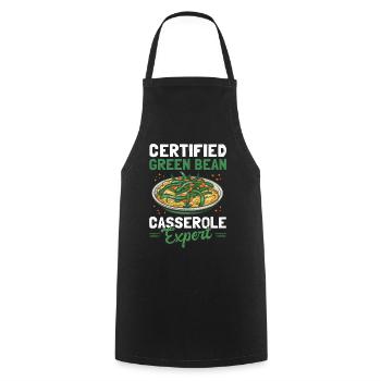 Green Bean Casserole Bean Casserole Gift - Cooking Apron - black - Front - AI Model Male 185 dark (185cm)