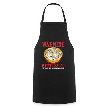 Salade de pommes de terre Salade de pommes de terre cadeau - Tablier de cuisine - noir - Devant - AI Model Male 185 dark (185cm)