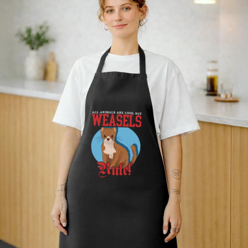 Weasel Mouse Weasel Hermännchen Gift Cooking Apron