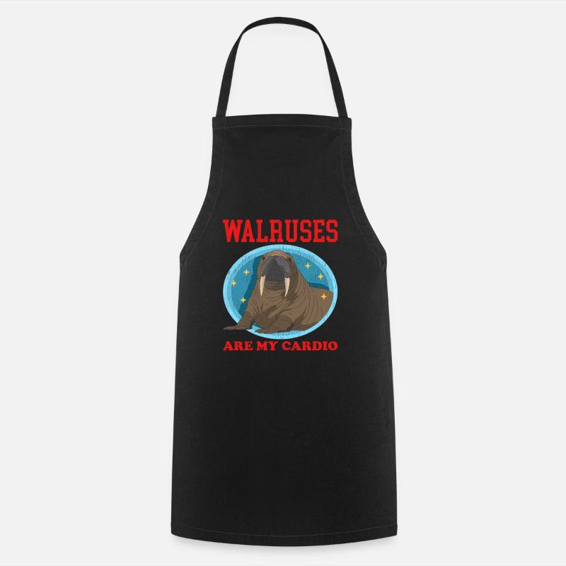 Cadeau de morse morse - Tablier de cuisine - noir