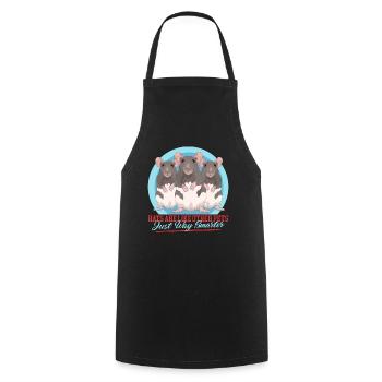 Rats, Rat Lover, Rat Owner, Gift - Cooking Apron - black - Front - AI Model Male 185 dark (185cm)