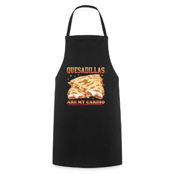 Quesadilla Tortilla Quesadillas Gift - Cooking Apron - black - Front - AI Model Male 185 dark (185cm)