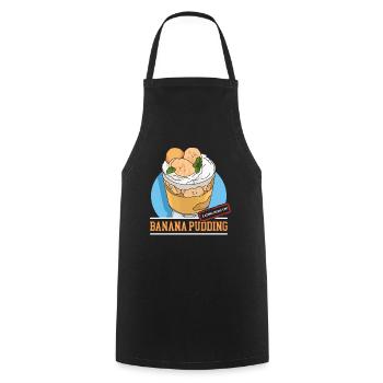 Banana Pudding Banana Pudding Gift - Cooking Apron - black - Front - AI Model Male 185 dark (185cm)
