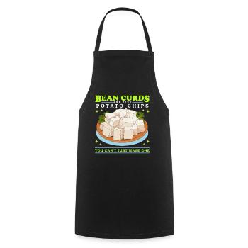 Fromage de tofu Fromage de haricot végétalien Cadeau de caillé de haricot - Tablier de cuisine - noir - Devant - AI Model Male 185 dark (185cm)