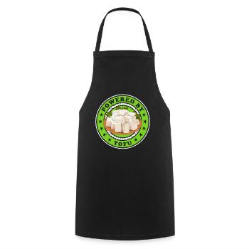Tofu Bean Cheese Bean Curd Vegan Gift - Tablier de cuisine - noir - Devant - AI Model Male 185 dark (185cm)