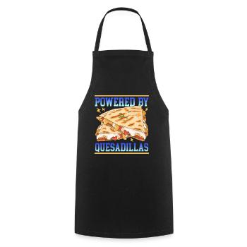 Quesadilla Tortilla Quesadillas Gift - Cooking Apron - black - Front - AI Model Male 185 dark (185cm)