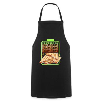 Quesadilla Tortillas Quesadillas Gift - Cooking Apron - black - Front - AI Model Male 185 dark (185cm)