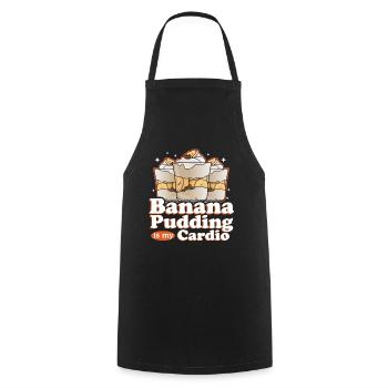 Banana Pudding Banana Pudding Gift - Cooking Apron - black - Front - AI Model Male 185 dark (185cm)