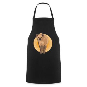 Hyena Spotted Hyena Hyena Gift - Cooking Apron - black - Front - AI Model Male 185 dark (185cm)