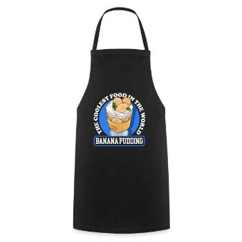 Banana Pudding Banana Pudding Gift - Cooking Apron - black - Front - AI Model Male 185 dark (185cm)