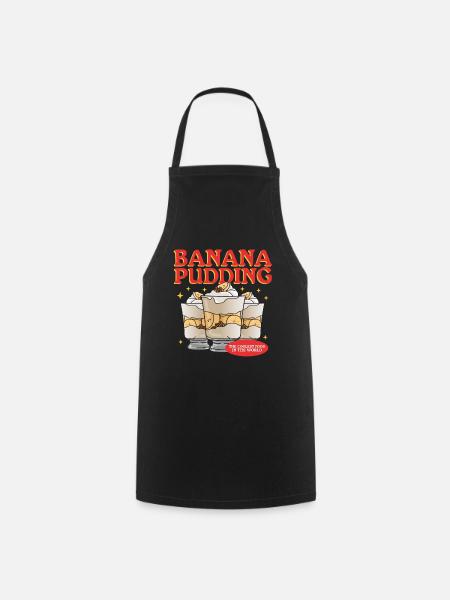 Bananenpudding Bananen-Pudding Geschenk - Kochschürze - Schwarz