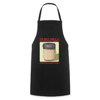 Sourdough Starter Sourdough Bread Gift - Cooking Apron - black - Front - AI Model Male 185 dark (185cm)