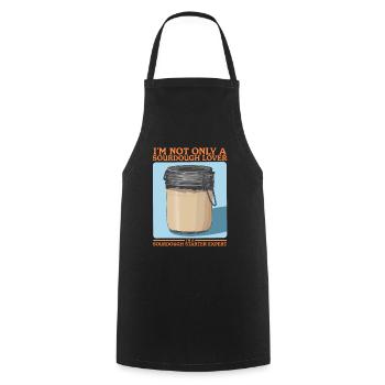 Sourdough Starter Sourdough Bread Baking Gift - Cooking Apron - black - Front - AI Model Male 185 dark (185cm)