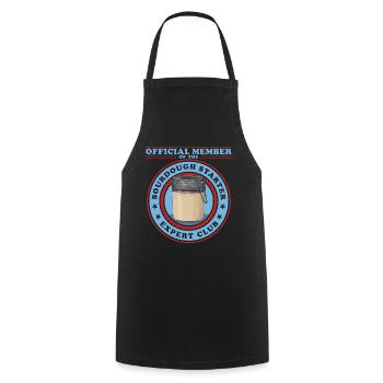 Sourdough Starter | Sourdough Bread Baking Gift - Cooking Apron - black - Front - AI Model Male 185 dark (185cm)