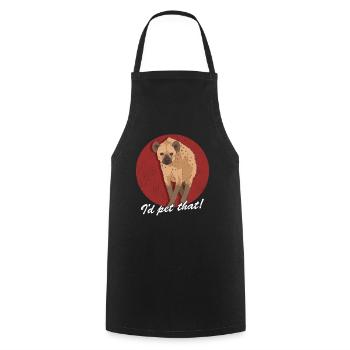 Hyena Spotted Hyena Hyena Gift - Cooking Apron - black - Front - AI Model Male 185 dark (185cm)