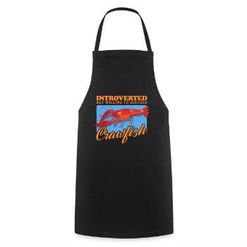 Crayfish Noble Crayfish Seafood Gift - Cooking Apron - black - Front - AI Model Male 185 dark (185cm)