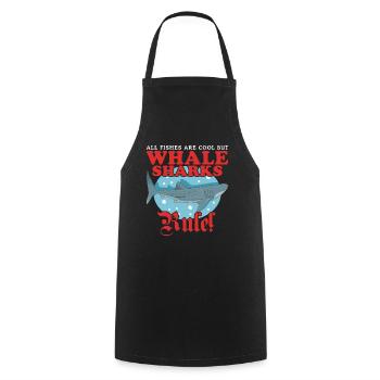 Whale Shark Whale Shark Whale Sharks Whale Sharks Gift - Cooking Apron - black - Front - AI Model Male 185 dark (185cm)