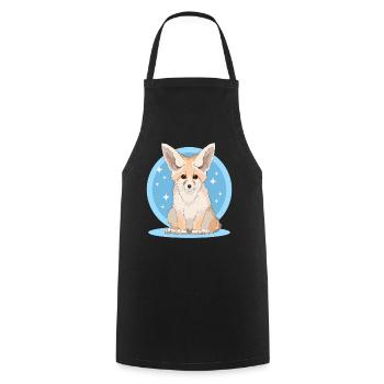 Fennek Fuchs Wüstenfüchse Geschenke - Kochschürze - Schwarz - Vorne - AI Model Male 185 dark (185cm)