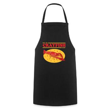 Crayfish Noble Crayfish Seafood Gift - Cooking Apron - black - Front - AI Model Male 185 dark (185cm)