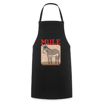 Mule mule mule mule mule gift - Cooking Apron - black - Front - AI Model Male 185 dark (185cm)