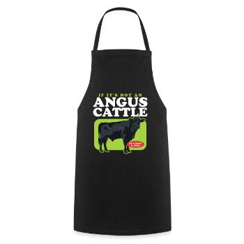 Bovins Aberdeen Bovins Angus Cadeaux Aberdeen Angus - Tablier de cuisine - noir - Devant - AI Model Male 185 dark (185cm)