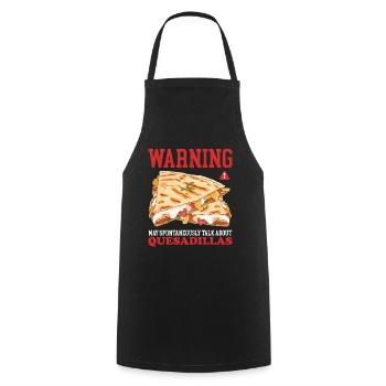 Quesadilla Tortilla Quesadillas Geschenk - Kochschürze - Schwarz - Vorne - AI Model Male 185 dark (185cm)