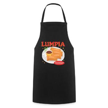 Lumpia Spring Roll Loempia Gift - Cooking Apron - black - Front - AI Model Male 185 dark (185cm)
