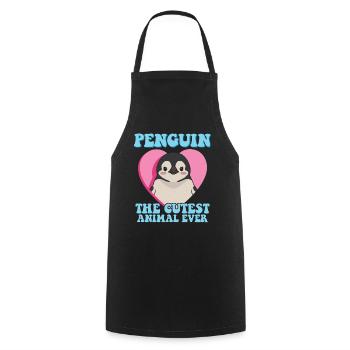 Penguin Baby Cute Penguins Gifts - Cooking Apron - black - Front - AI Model Male 185 dark (185cm)