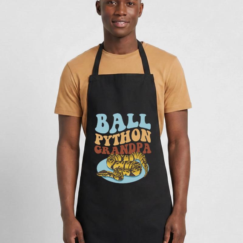 Roi Python Grand-père Python serpent cadeau Tablier de cuisine