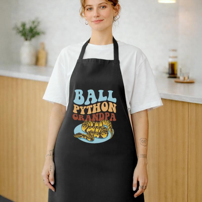 Roi Python Grand-père Python serpent cadeau Tablier de cuisine