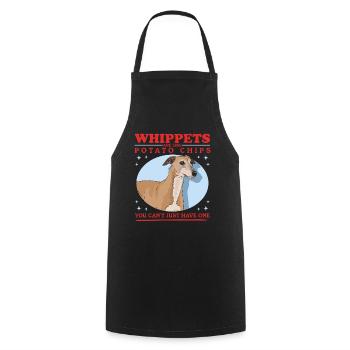 Whippet Cadeaux de lévrier anglais - Tablier de cuisine - noir - Devant - AI Model Male 185 dark (185cm)