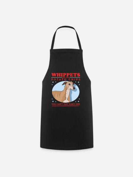 Whippet English Greyhound Gifts - Cooking Apron - black