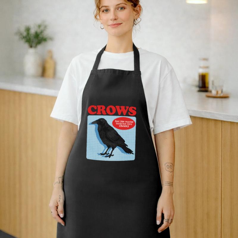 Crows Black Ravens Gift Cooking Apron