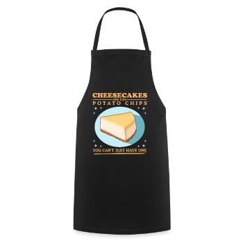 Cheesecake Cheesecake Curd Cake Gifts - Cooking Apron - black - Front - AI Model Male 185 dark (185cm)