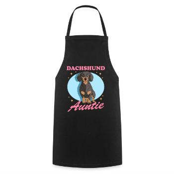 Teckel Tante Teckel Chiens Teckel Cadeau - Tablier de cuisine - noir - Devant - AI Model Male 185 dark (185cm)