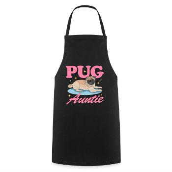 Mops Tante Hundeliebhaber Geschenk - Kochschürze - Schwarz - Vorne - AI Model Male 185 dark (185cm)