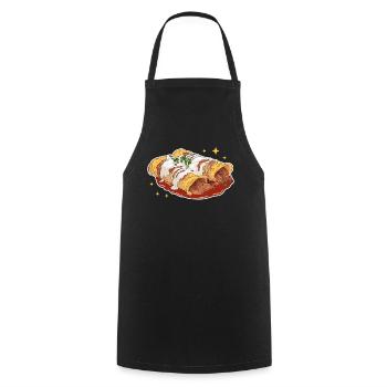 Enchilada Mexican Food Enchiladas Gift - Cooking Apron - black - Front - AI Model Male 185 dark (185cm)